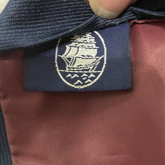 Vintage Ticuna Necktie Nautical Navy Blue Ships Boats Coastal Preppy Coastal - Picture 5 of 6